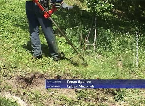 Košenje trave se nastavlja u starom delu Bora, 19. maj 2017 (RTV Bor)