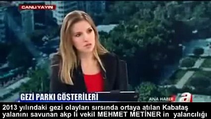 Mehmet Metiner'in Kabataş yalanı kıvırmaları
