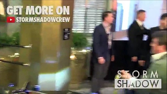 Elodie Bouchez and husband Daft Punk Thomas Bangalter come in Marriott Hotel i