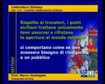Letteratura italiana - Lez 05 - Caratteri della Poesia Siciliana