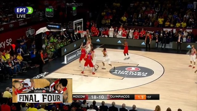 Το put back καλάθι του Πρίντεζη στo Buzzer – ΤΣΣΚΑ vs Ολυμπιακός – 19.05.2017