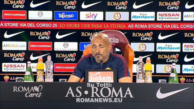Spalletti in conferenza stampa alla vigilia di Chievo Roma