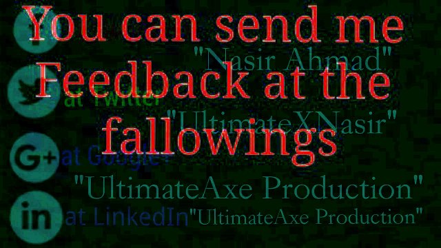 Where You Can Send Me Your Feedbacks[U.P]