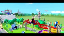 Хал & Спайдермен & Капитан Америка гонки на автобусах , веселый мультик игра для детей