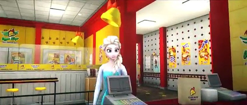 Эльза & Анна Холодное Сердце и Молния Маквин Гонки над городом , мультик игра для детей