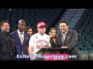 CANELO ON ABEL SANCHEZ SAYING "HE DOESN'T HAVE B*LLS TO FIGHT GGG" CANELO "HE CAN COME GRAB THEM"