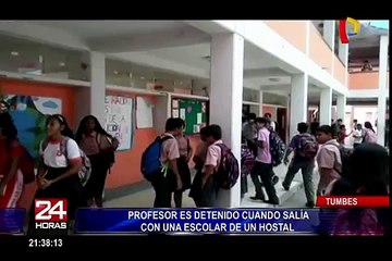 Tumbes: profesor es sorprendido con su alumna en un hostal