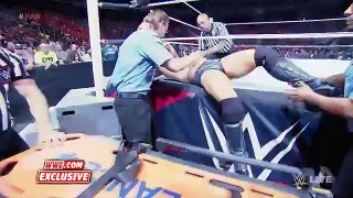 The Miz gets injured on Raw Raw Fallout, July 20, 2015