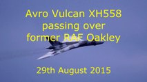 Avro Vulcan XH558 passing over former RAF Oakley 29th August 2015