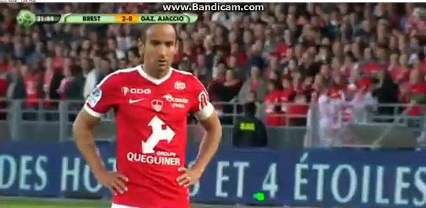 Grougi  Penalty  Goal HD - Brest 3-0 GFC Ajaccio 19.05.2017