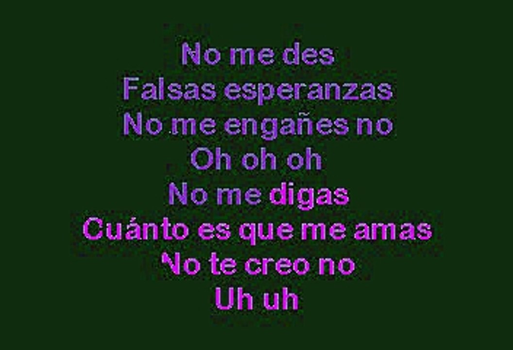 Christina Aguilera - Falsas Esperanzas (Karaoke)