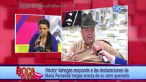 Héctor Vanegas responde a las declaraciones de María Fernanda Vargas acerca de su carro quemado