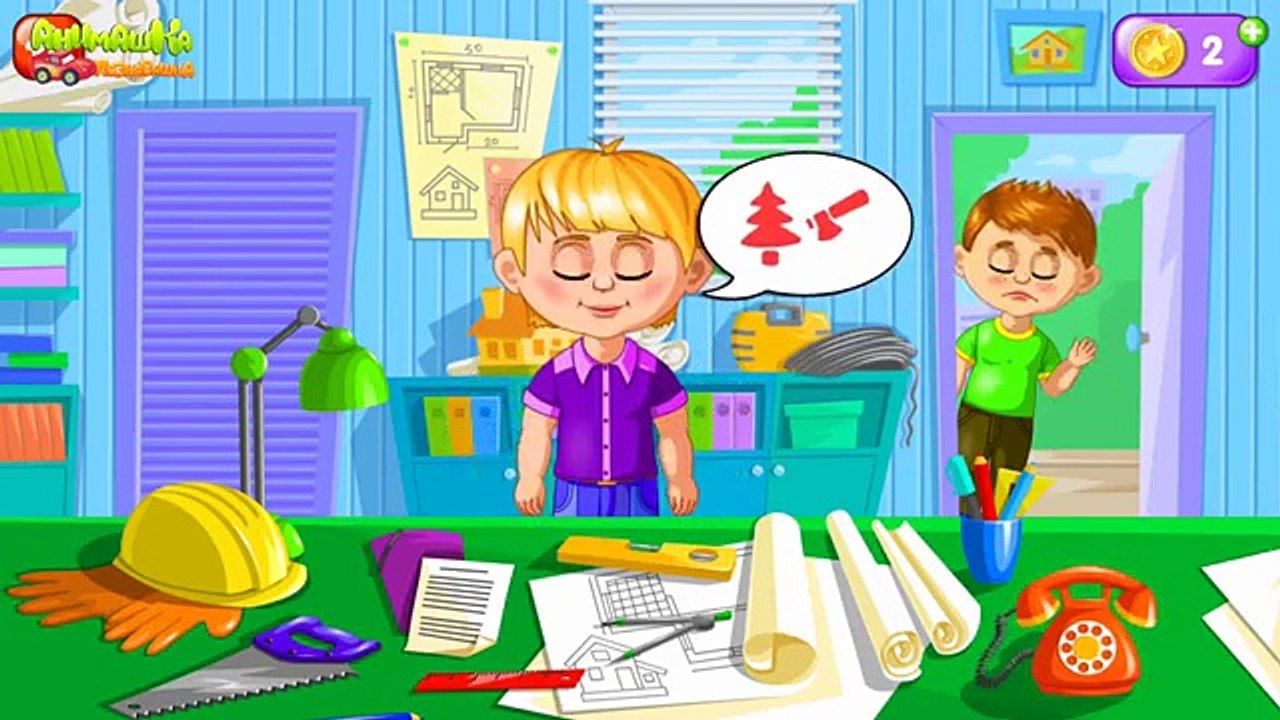 Мультики Мультфильмы для детей Рабочие машины у видео для детей Строим дом Новые мультфильмы 2016