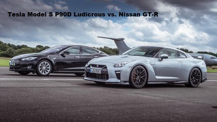 Tesla Model S P90D Vs Nissan GT-R