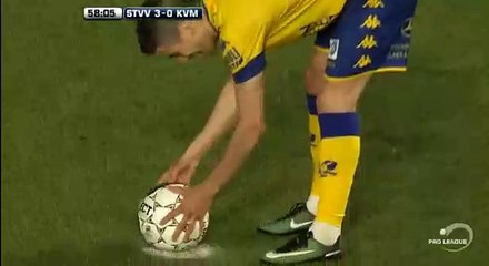 Cristian Ceballos Penalty Goal HD - Sint-Truiden 4-0 KV Mechelen 19.05.2017