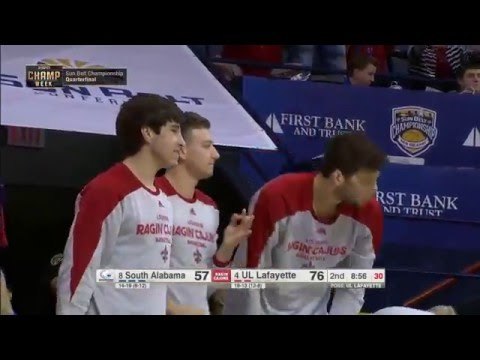 2016 Sun Belt Conference Basketball Championship Men's Quaterfinals Highlights UL Lafayette vs USA