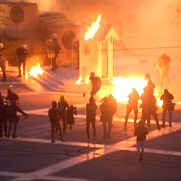 Protesters in Greece violently clashed with police over austerity measures [Mic Archives]
