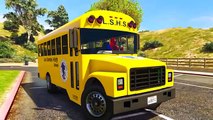Autobús escolar y SPORT CARS con Spiderman dibujos animados para los niños y poemas infantiles Canci