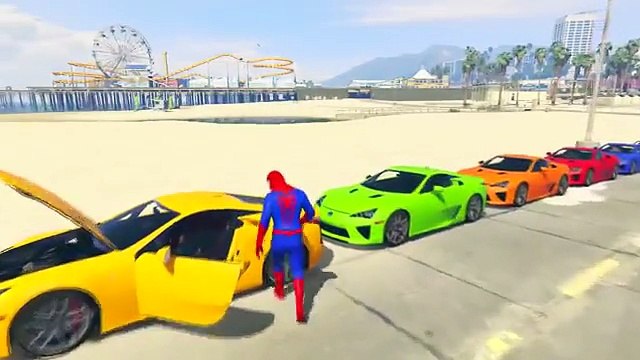 Мультик Человек паук и Молния Маккуин и Новый мощный автомобиль Мультики для детей