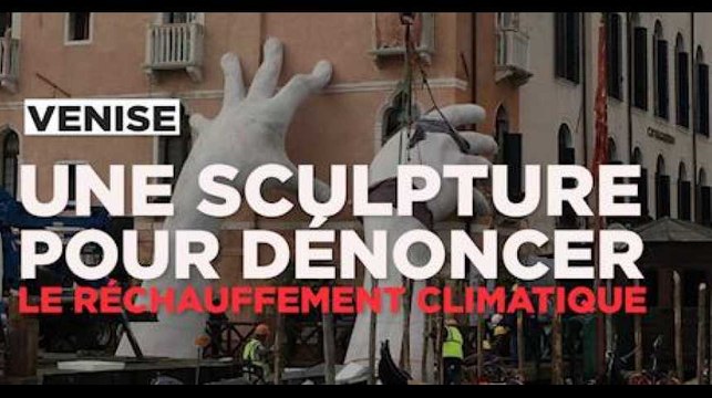 A Venise, une oeuvre d'art pour dénoncer le réchauffement climatique