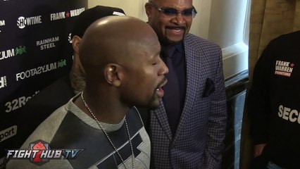 Floyd Mayweather responds to those who say "He never fought anywhere"