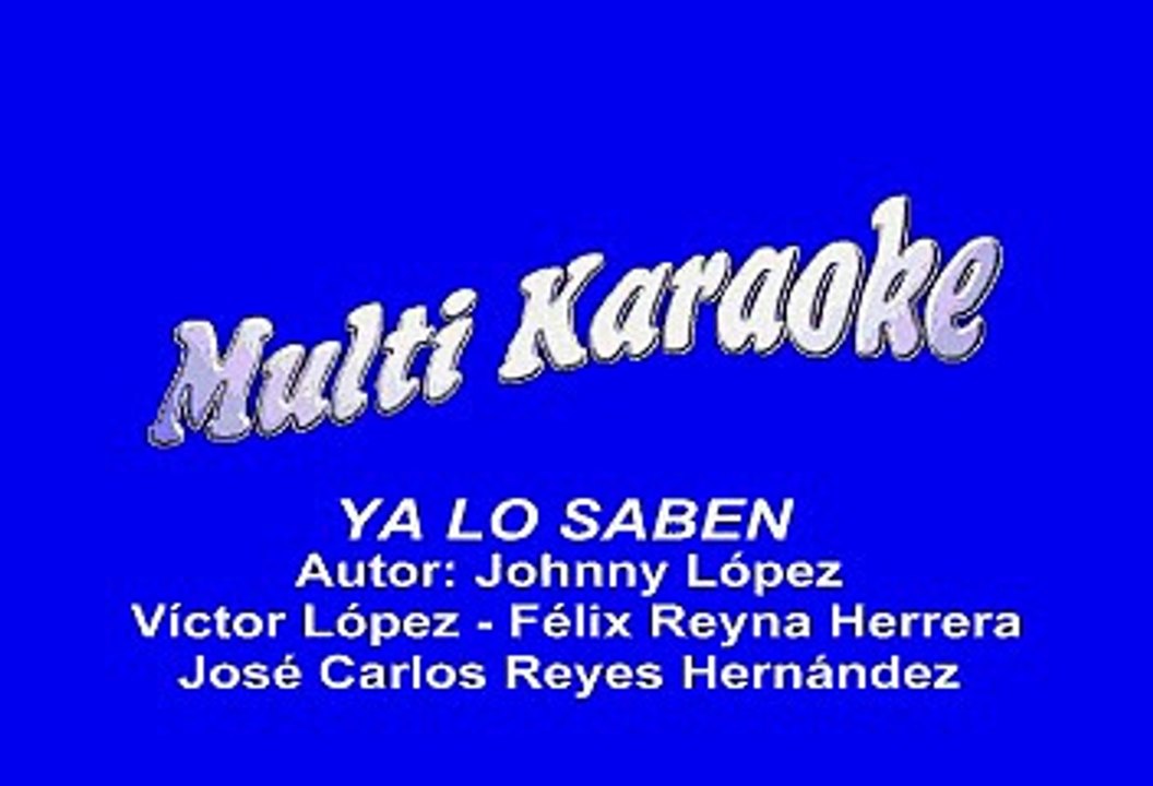 Crooked Stilo - Ya Lo Saben (Karaoke)