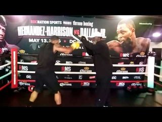 FORMER FOOTABALL PLAYER MIKE BALOGUN HITS MITTS EsNews Boxing