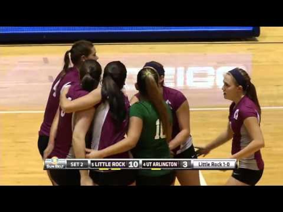 2015 Sun Belt Volleyball Championship: Little Rock vs UT Arlington Quarterfinal Highlights