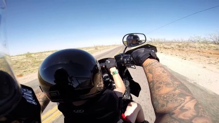 6 yr old riding Harley.! Dad's DD. lol