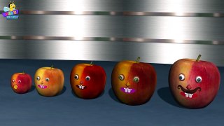 The Finger Family Apple Family 3D Nursery Rhyme