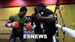shawn porter lands monster shots on kenny porter NO body shield - EsNews Boxing