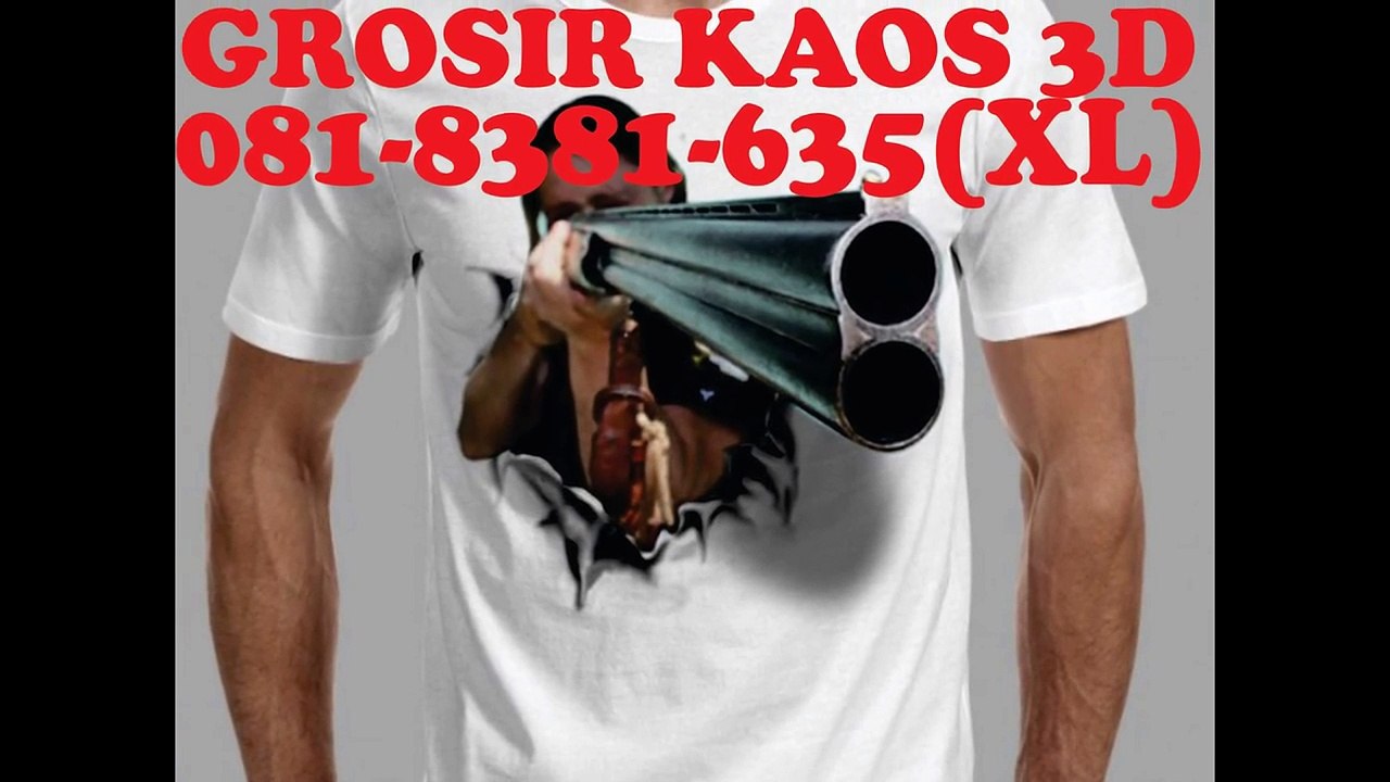 081-8381-635(XL), Kaos 3d Surabaya, Kaos 3d Spiderman, Kaos 3d Skull