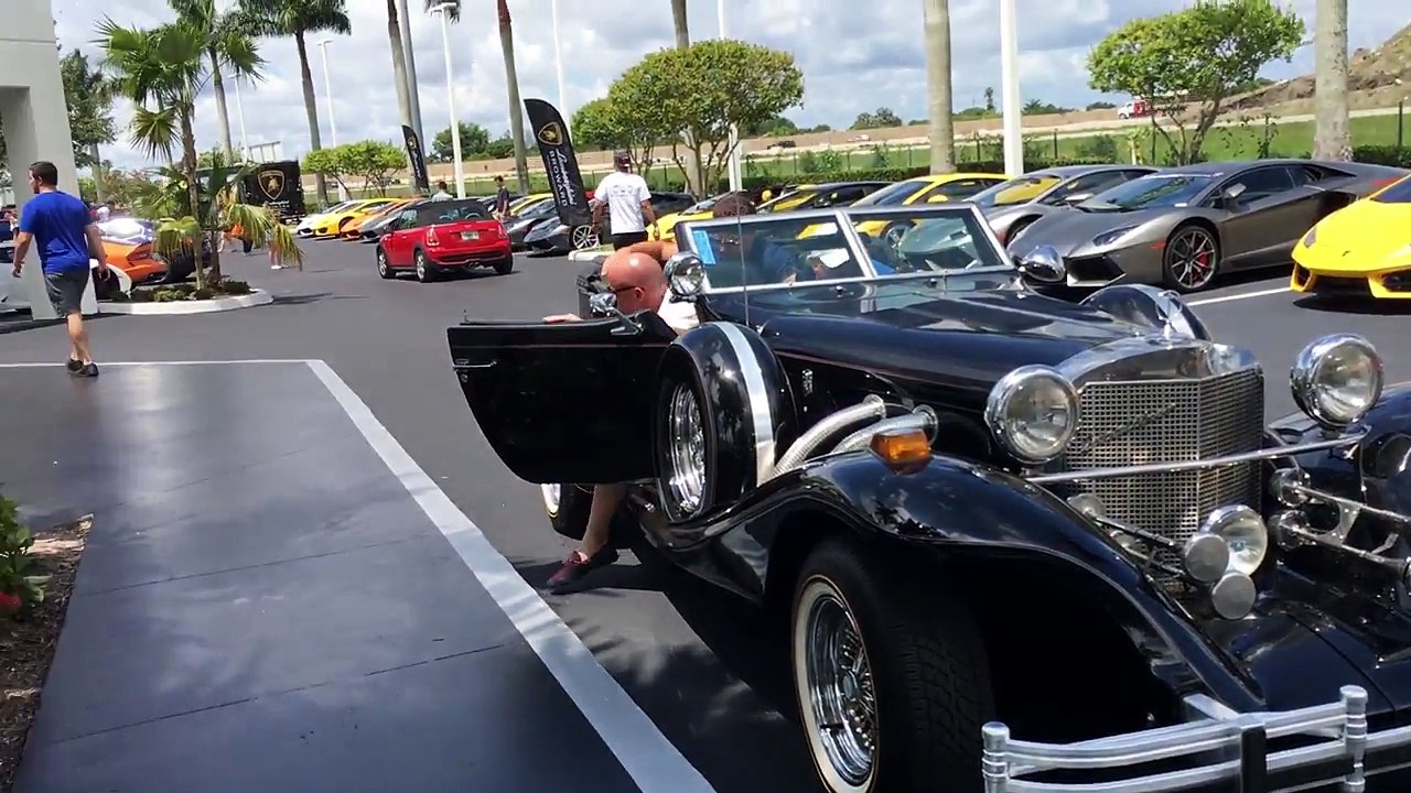 FERRARI F60 AMERICA- Supercar Saturday Broward and 600 HP C63 REVS AND FLYBYS!!!