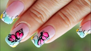 Decoracion de uñas mariposas - Butterfly Nail Art Tutorial - Nail Paint 2