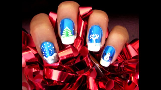 uñas decoradas navidad - Nail paint