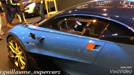 Bugatti Vision Gran Turismo - start up, sound, on the road