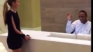 Girl Does Unexpected Duet with Concierge (You have to hear him sing!!!)
