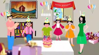 Happy Birthday Song - Nursery Rhymes Songs For Kids - Cartoon Animation For Children