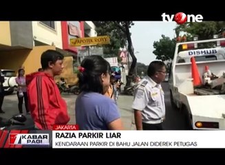 Скачать видео: Razia Parkir Liar, Sejumlah Kendaraan Diderek Petugas