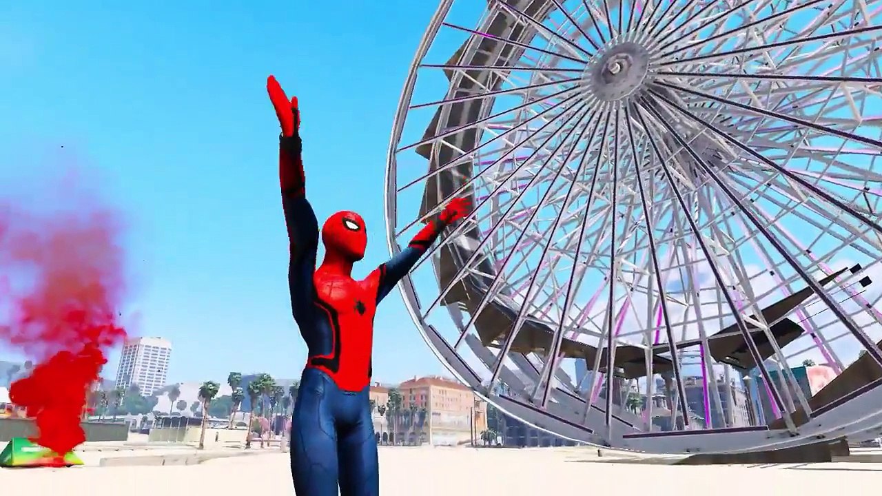 LEARN COLORS w Quad Bike in Spidermen Cartoon Colours for Kids & Video Learning Colors for Children