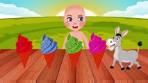Learn Colors with Bad Baby Crying in Ice Cream Video Learning Colors for Children
