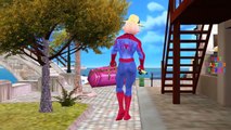 Spiderman Frozen Elsa Vs Venom Joker Scream Face Witch Shark Attacks Superheroes Swimming Pool Party (3)