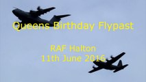 Queens Birt H ay Flypast at RAF Halton 11th June 2016