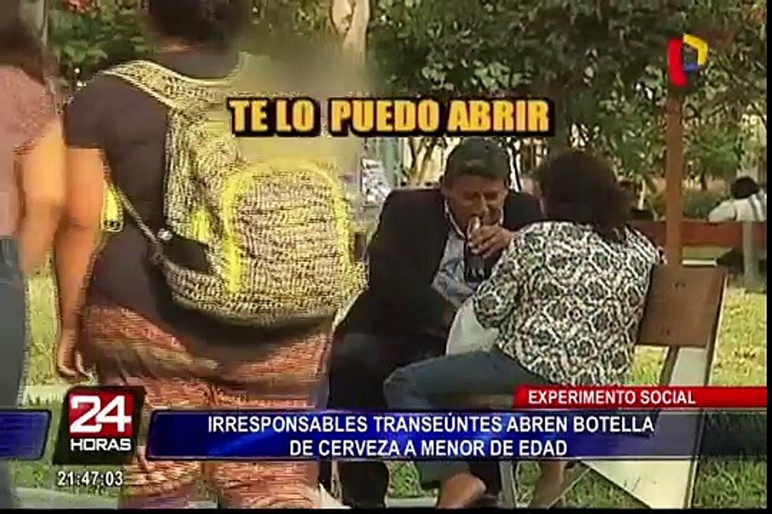 ¿Le abrirías una botella de cerveza a un niño?