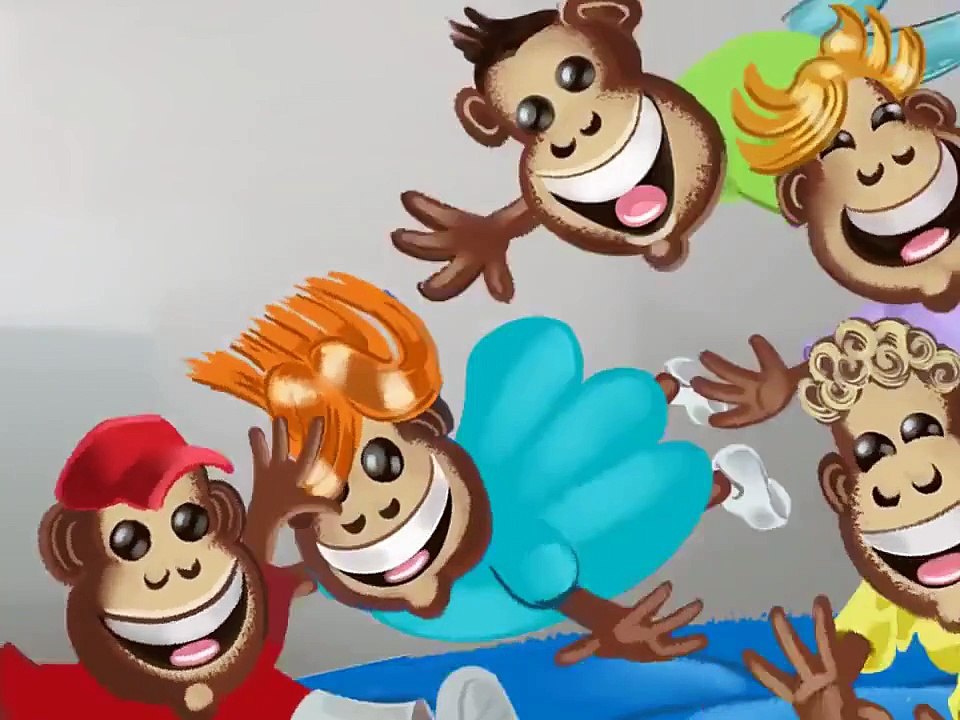 Five Little Monkeys Jumping on the Bed Nursery rHYMES WASSI 2