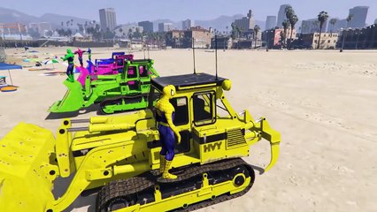 LEARN COLORS for Kids with Spiderman & Color Tractors - Colours for Children to Learn