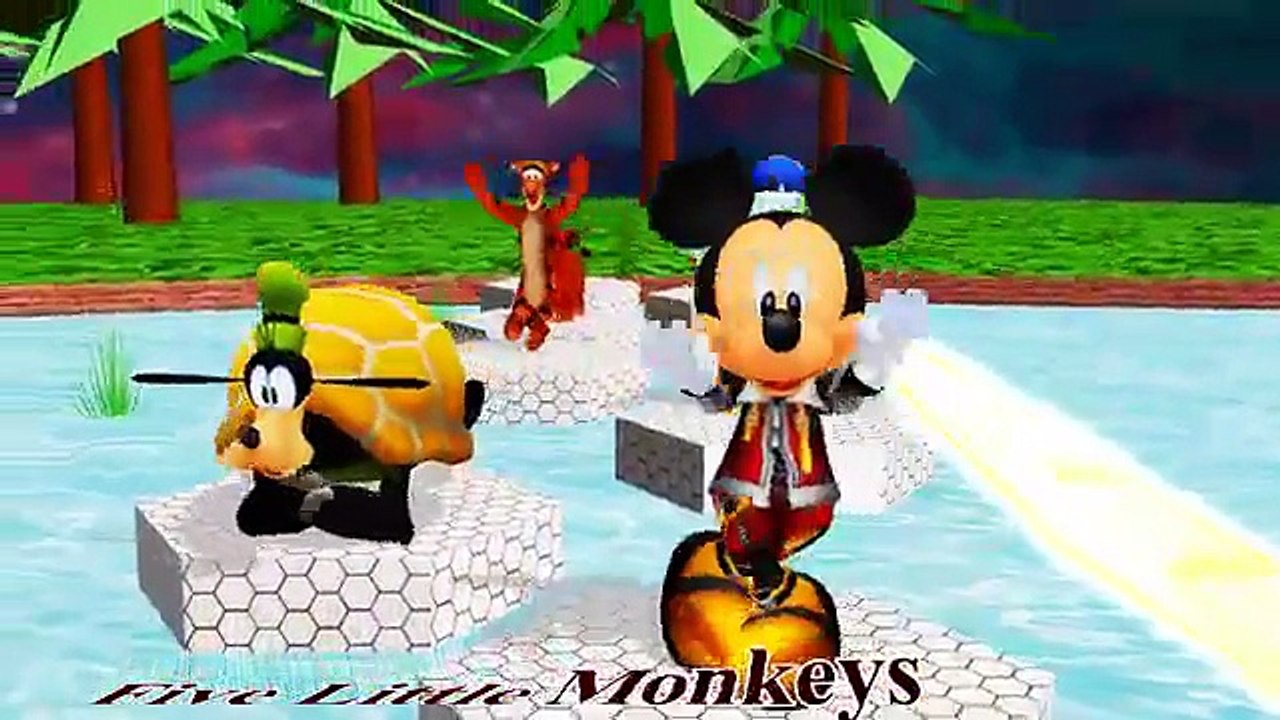 [Mickey Mouse] Five Little Monkeys Jumping On The Bed [Five Little Monkeys]