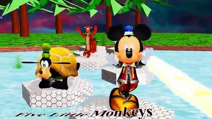 [Mickey Mouse] Five Little Monkeys Jumping On The Bed [Five Little Monkeys]