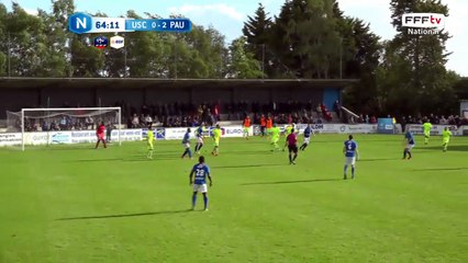 Oh la tête ne passe pas loin des buts de KONE.