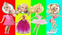 Colors for Children to Learn with Wrong Heads Barbie, DreamWorks Trolls Bad Baby | Finger Family ☑️